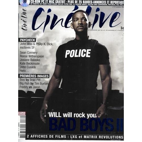 Cine Live  N° 72 : Smith/ Connery/ Balasko/ Cusack/ Beckinsale/ Witherspoon/ Fellini/ Affleck/ Diefenthal-Soral-Titoff/ Maguire/ Peet/ Ford/ Theron/ Li-Cheung-Ziyi/ Lambert