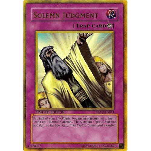 Solemn Judgment - Gold Rare - Gld2-En044