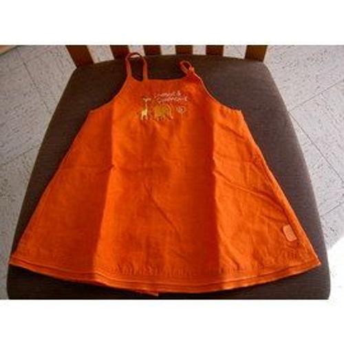 Robe Bretelle Absorba Taille 6 Mois (Orange)
