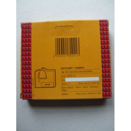 Olivetti 80921 - Consommable pour OLIVETTI DOTCART 1 - DM 280 / 290
