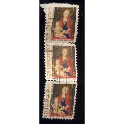 Timbres U S A, Christmas, Memling National Galery Of Art, 5 Cents Oblitéré