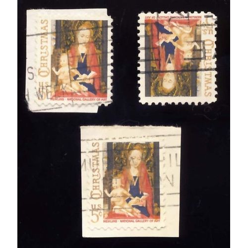 Timbre U S A, Christmas, Memling, National Gallery Of Art, 5 Cents, Oblitéré