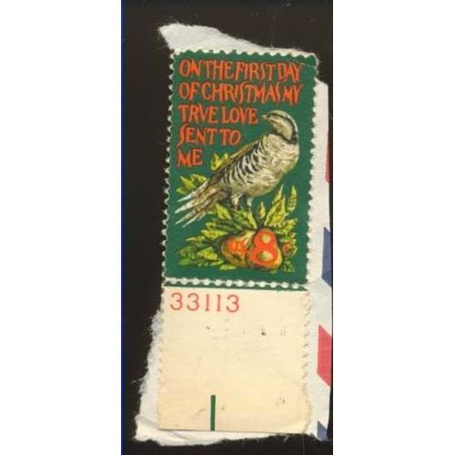 Timbre U S A, On The First Christmas My True Love Sent To Me, 8 Cents, Non Oblitéré