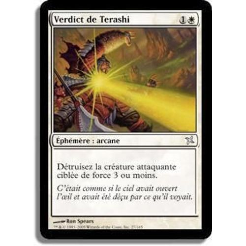 Mtg - Verdict De Terashi - Traitres De Kamigawa - Unco Foil - Vo