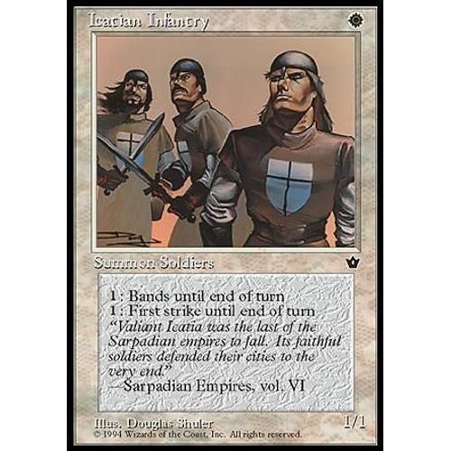 Icatian Infantry Ill.3 - Magic Mtg - Fallen Empires 0 - C