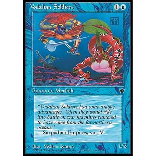 Vodalian Soldiers Ill.1 - Magic Mtg - Fallen Empires 0 - C