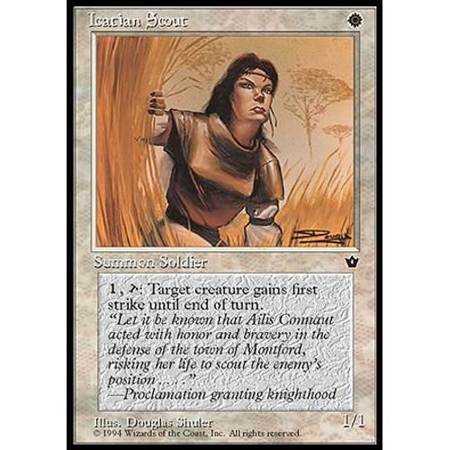 Icatian Scout Ill.4 - Magic Mtg - Fallen Empires 0 - C