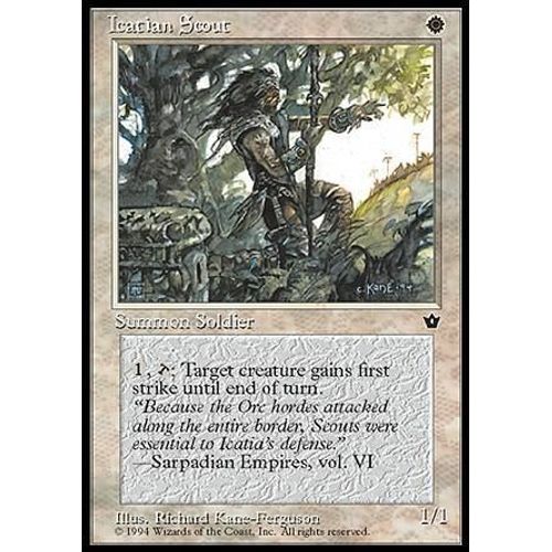 Icatian Scout Ill.3 - Magic Mtg - Fallen Empires 0 - C