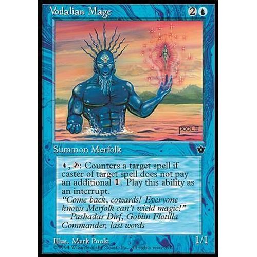 Vodalian Mage Ill.2 - Magic Mtg - Fallen Empires 0 - C