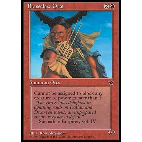 Brassclaw Orcs Ill.2 - Magic Mtg - Fallen Empires 0 - C