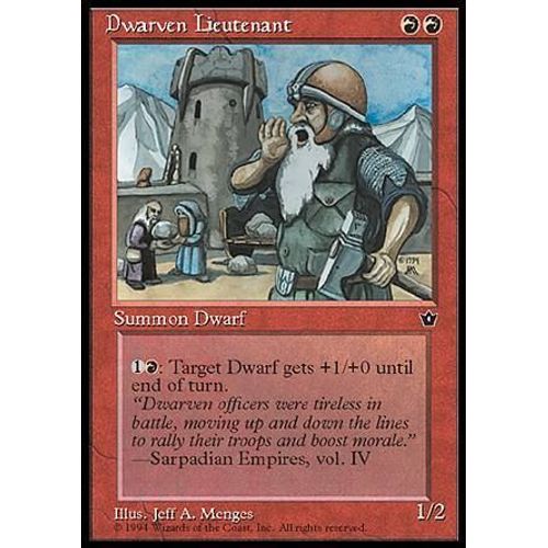 Dwarven Lieutenant  - Magic Mtg - Fallen Empires 0 - U