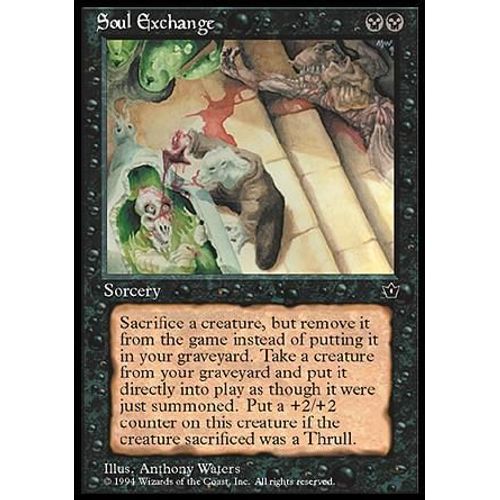Soul Exchange  - Magic Mtg - Fallen Empires 0 - U