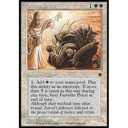 Farrelite Priest  - Magic Mtg - Fallen Empires 0 - U