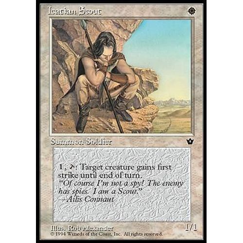 Icatian Scout Ill.1 - Magic Mtg - Fallen Empires 0 - C