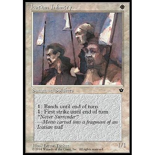 Icatian Infantry Ill.4 - Magic Mtg - Fallen Empires 0 - C