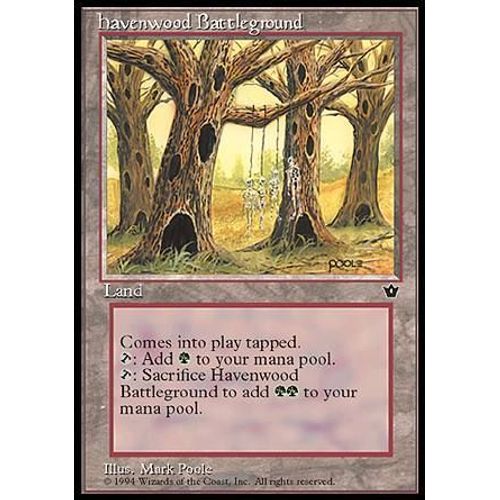 Havenwood Battleground  - Magic Mtg - Fallen Empires 0 - U