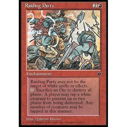 Raiding Party  - Magic Mtg - Fallen Empires 0 - U