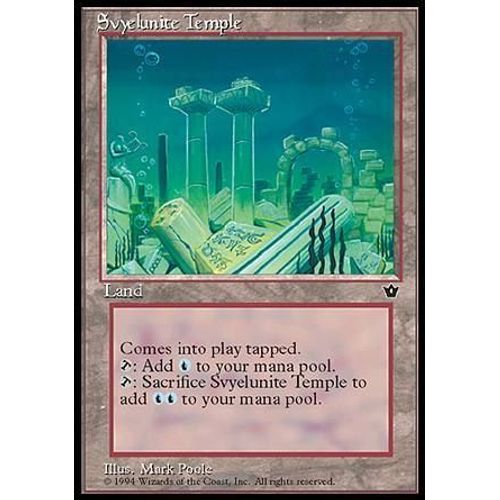 Svyelunite Temple  - Magic Mtg - Fallen Empires 0 - U