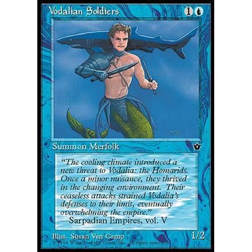 Vodalian Soldiers Ill.4 - Magic Mtg - Fallen Empires 0 - C