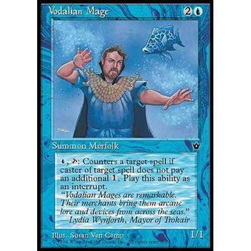 Vodalian Mage Ill.3 - Magic Mtg - Fallen Empires 0 - C