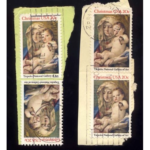 Timbre U S A, Christmas 1982, Tiepolo National Gallery Of Art, 20 Cents, Oblitéré En 1982
