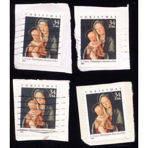 Timbre U S A, Christmas 2001, L. Costa, Philadelphia Museum Of Art, 34 Cents