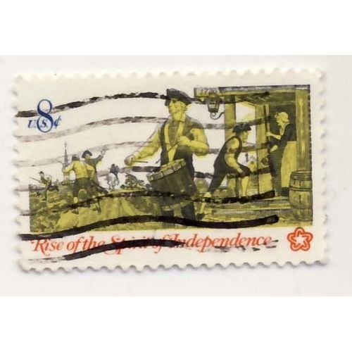 Timbre U S A, Ise Of The Spirit Of Independence, 8 Cents, Oblitéré