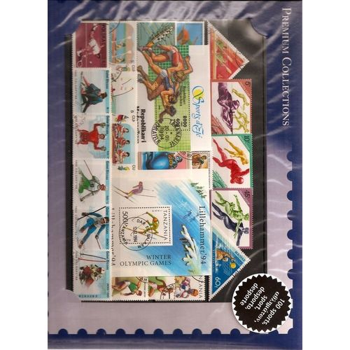 Lot De 100 Timbres Sports