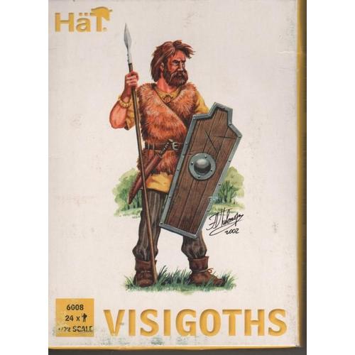 Guerriers Visigoths Ref: Hat 6008 - 24 Personnages En Plastique Couleur Creme-Hat