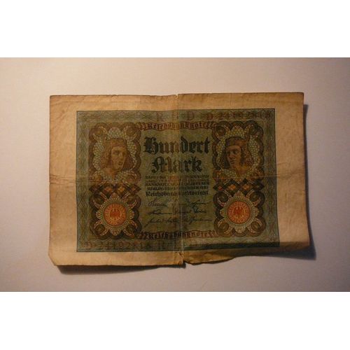 Billet De 100 Mark 1920