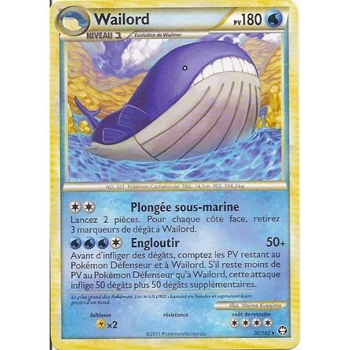 Wailord (31/102) - Pokemon Hs Triomphe