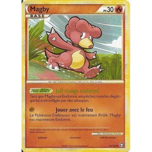 Magby (41/102) - Pokemon Hs Triomphe