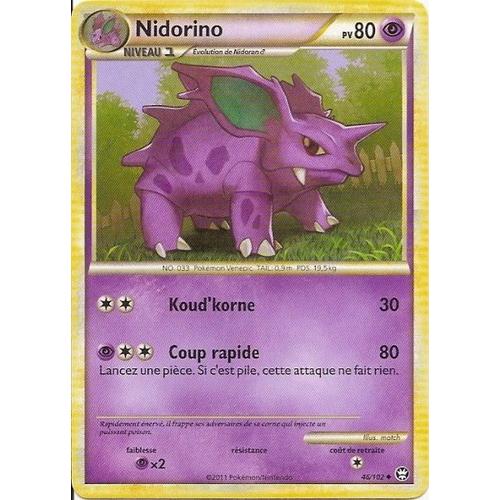 Nidorino (46/102) - Pokemon Hs Triomphe