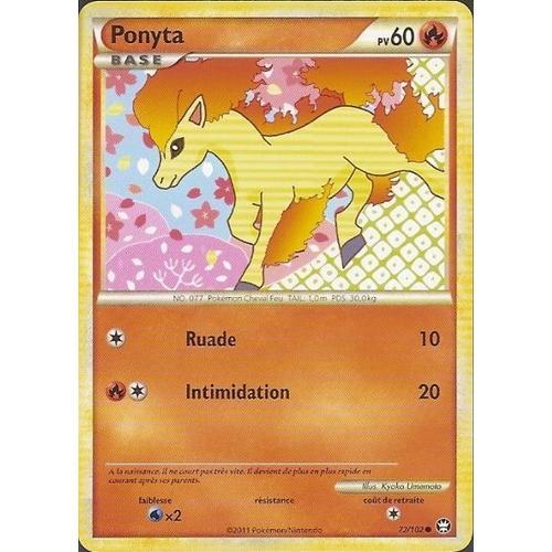 Ponyta (72/102) - Pokemon Hs Triomphe