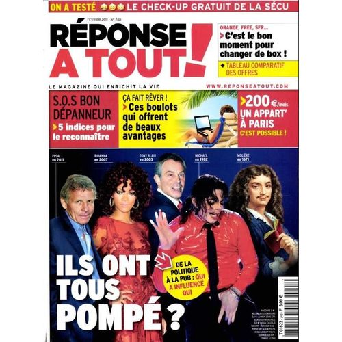 Réponse À Tout  N° 248 : Ils Ont Tous Pompe ? / Ces Boulots Qui Offrent De Beaux Avantages / 200¿/Mois Un Appart A Paris