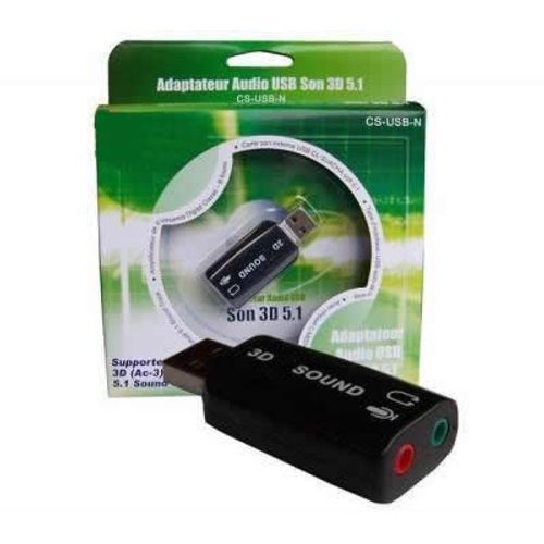 Carte son externe USB 5.1 chipset CMEDIA CL-SU4CHA avec programme 5.1