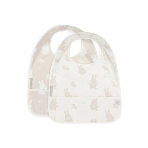 Lot De 2 Bavoirs Imperméables Miffy Snuffy Nougat - Jollein