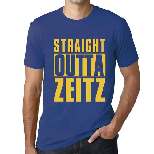 Homme Tee-Shirt Tout Droit Sorti De Zeitz - Straight Outta Zeitz - T-Shirt Graphique Éco-Responsable Vintage Cadeau Nouveauté
