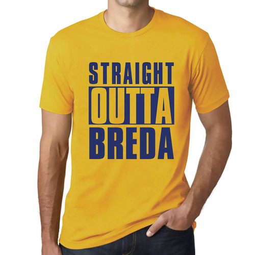 Homme Tee-Shirt Tout Droit Sorti De Breda - Straight Outta Breda - T-Shirt Graphique Éco-Responsable Vintage Cadeau Nouveauté