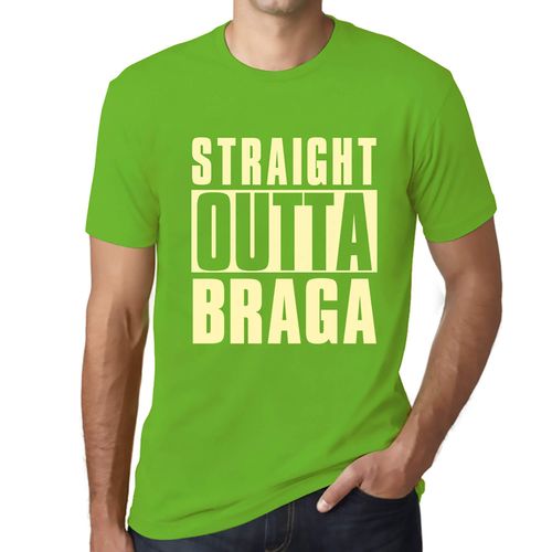 Homme Tee-Shirt Tout Droit Sorti De Braga - Straight Outta Braga - T-Shirt Graphique Éco-Responsable Vintage Cadeau Nouveauté