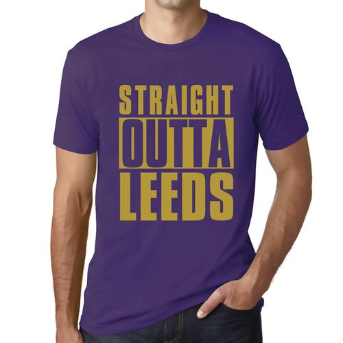 Homme Tee-Shirt Tout Droit Sorti De Leeds - Straight Outta Leeds - T-Shirt Graphique Éco-Responsable Vintage Cadeau Nouveauté