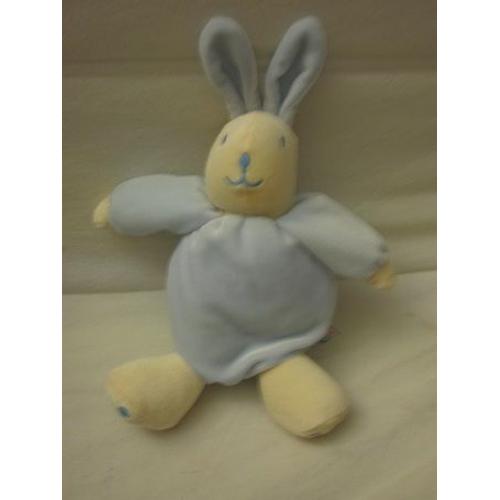 Peluche Lapin Sucre D'orge Bleu 20cm Plus Oreilles De 5cm