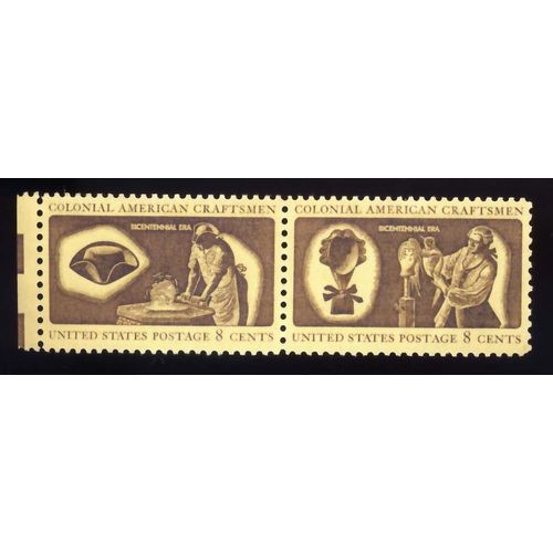 Timbre U S A, Colonial American Craftmen, Bicentennial Era, 8 Cents, Non Oblitéré