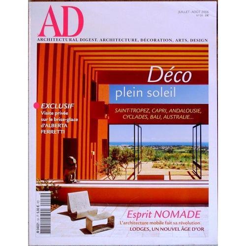 Ad (Architecture Digest)  N° 59 : Déco Plein Soleil