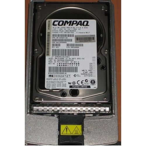 Compaq 3R-A0925-AA - Disque dur 18 Go 10K ULTRA3 SCSI - BD018635C4 - P/N : 180726-002, CA05668-B32200DC