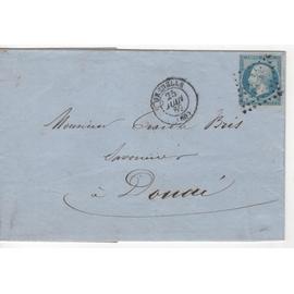 enveloppe timbrée de 1862,napoleon III non dentelé de 20 c.