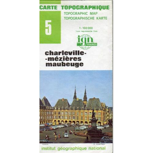 Ign, Carte Touristique 1:100 000, N°5, Charleville Mezieres Maubeuge