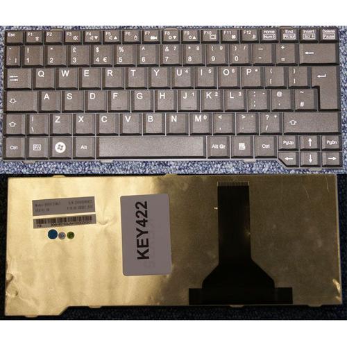 Fujitsu Siemens Amilo Pi 3525 13.3" Noir Uk Clavier Pour Ordinateur Portable (Pc) De Remplacement (Key422)