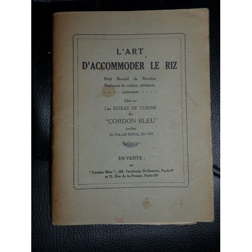 L'art D'accommoder Le Riz