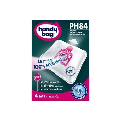 Sac Aspirateur HANDY BAG PH84 (x4 + 1 Filtre à air)